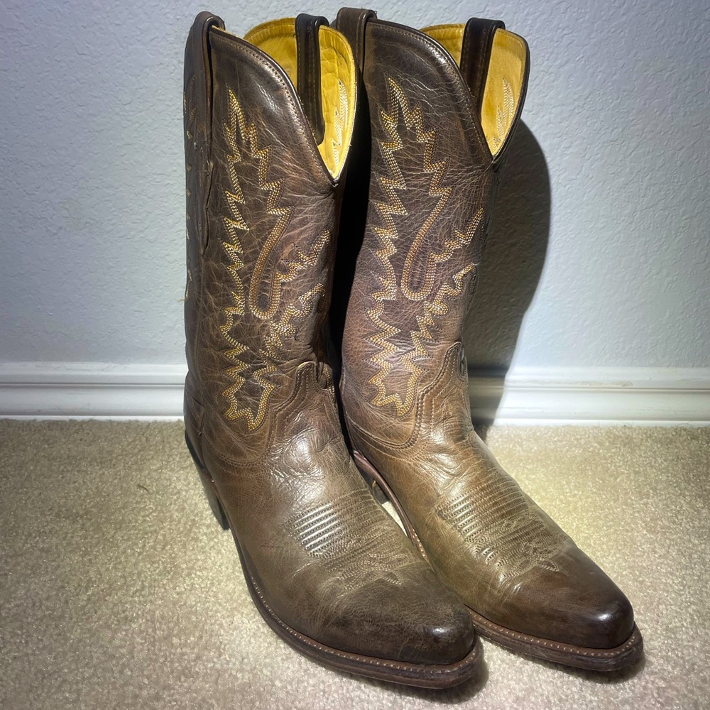 Excellent Condition Brown Leather Western Cowgirl Boots